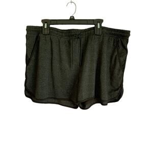 BlevonH Gray Elastic Waist Lined Pocket  3 in. Shorts 3XL Women's Sporty Outdoor